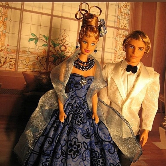 NEW OOAK ELEGANT DRESSED BARBIE DOLL W/ UPDOS IN GOWNS & ACCESSORIES $175 EACH - Picture 11 of 16